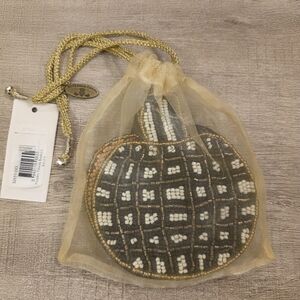 MacKenzie-Childs Beaded Pumpkin Coasters Set Of 4